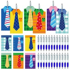 Cinrobiye 24 Set Fathers Day Craft Kits,DIY  Best Dad Ever  Shirt COLORFUL
