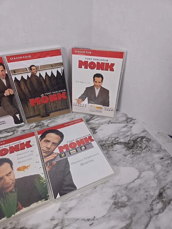 Monk Season 1-8 (DVD, 2010) Tony Shalhoub - Brand New - Image 4 of 4