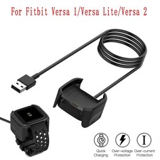 For Fitbit Versa / Versa Lite / Versa 2 USB Charger Charging Power Dock Cradle