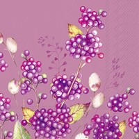IHR Servietten Bernadette Pink | Pink | 33 X 33 Cm | 3 Lagig | 20 Servietten