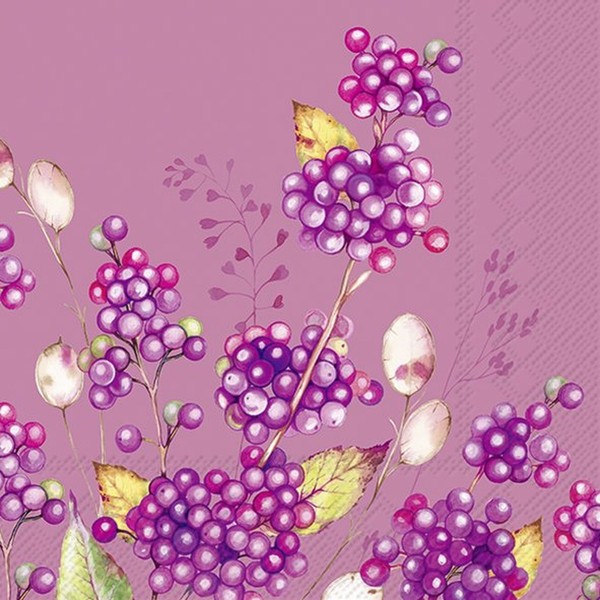 IHR Servietten Bernadette Pink | Pink | 33 X 33 Cm | 3 Lagig | 20 Servietten-image