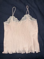 Christian Dior Vintage Camisole Size Small, Pale Pink, Lace