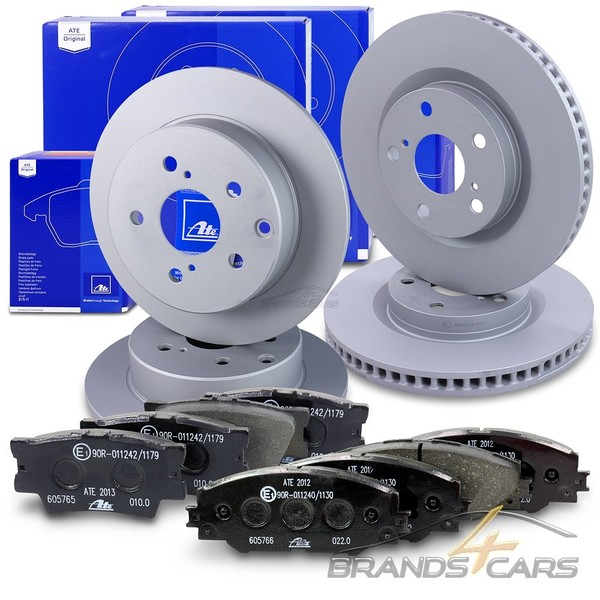 ATE Bremsscheiben Ø296/281 +BremsbelÄGe Vorne+Hinten FÜR Toyota RAV 4 A3 A4-image