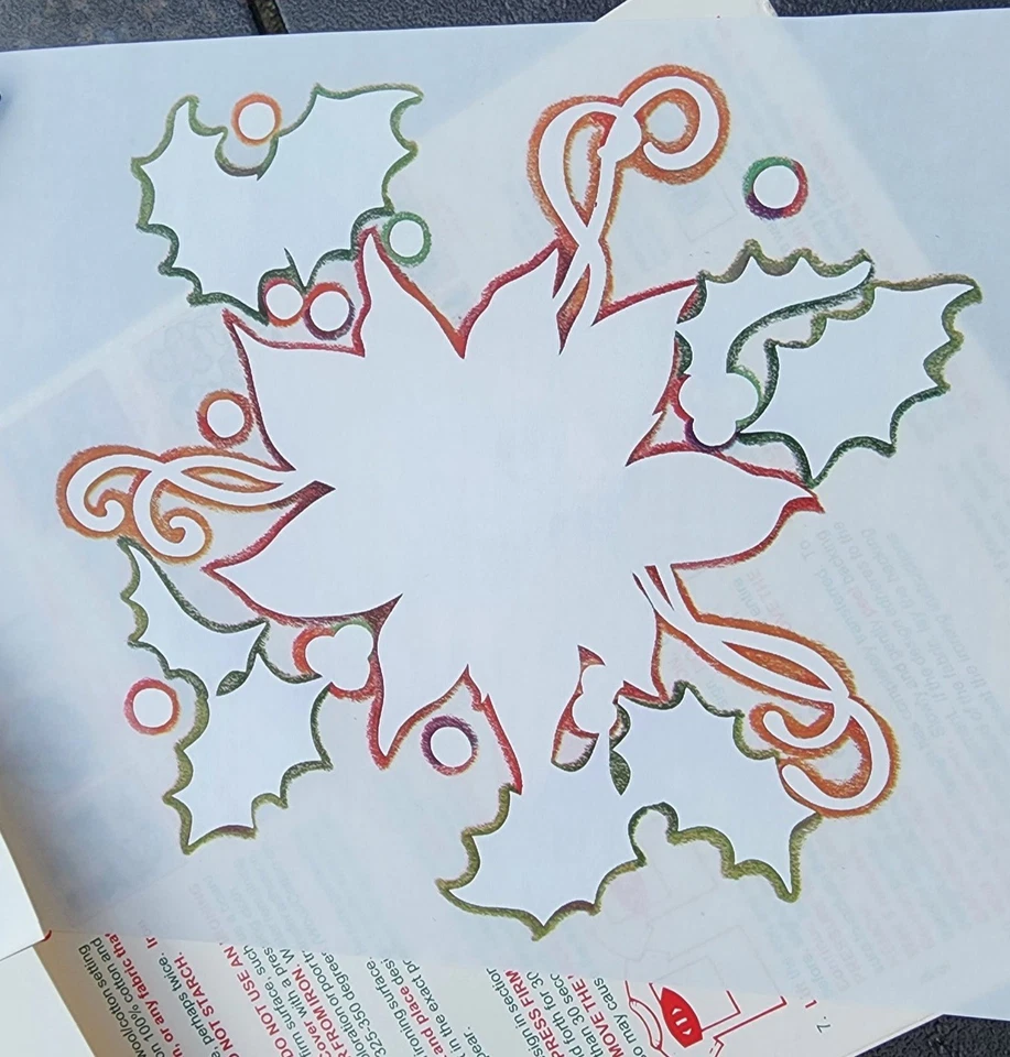 Винтажный лот из 3 рождественских полноцветных переводных пакетов Topix — новые из старых запасов - Изображение 4 из 4