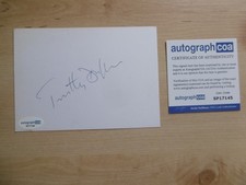 Timothy Dalton "James Bond" Autogramm signed 10x15 cm Karteikarte ACOA