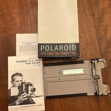 POLAROID 4x5 LAND FILM HOLDER 500 FOR INSTANT FILM PACKETS W/BOX INSTRUCT.