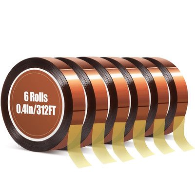 Heat Tape, High Temperature Heat Resistant Tape for Sublimation, 6 Rolls 10Mm*16