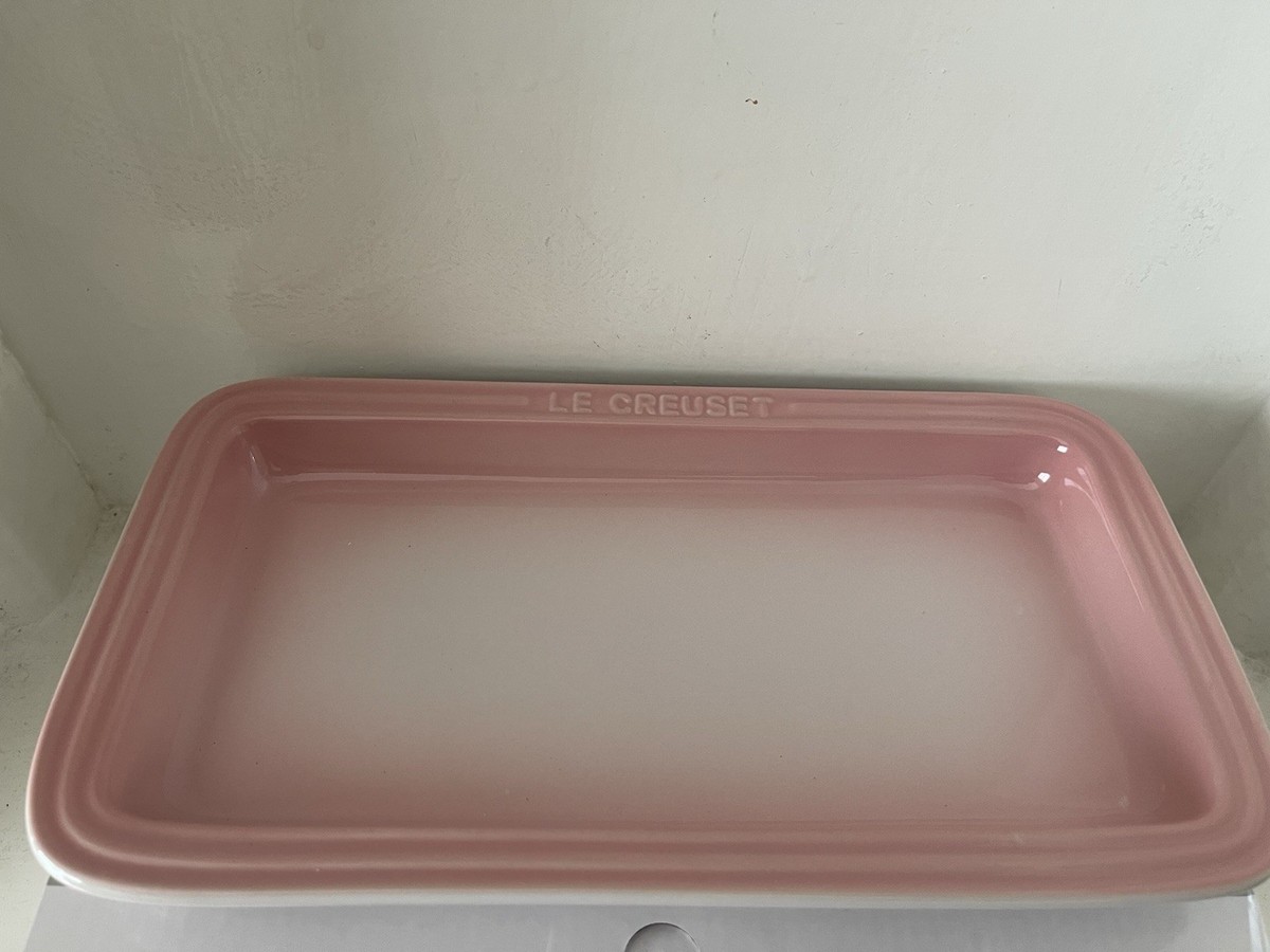 Le Creuset 25cm Rectangular Plate Tray In Shell Pink (NEW) | eBay