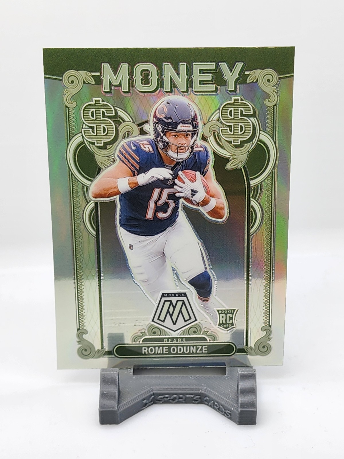2024 Panini Mosaic Money Rome Odunze #8 RC Rookie Card – Chicago Bears – NFL SP