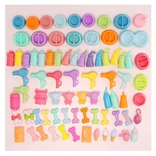 Random 10 pcs Accessories Hair Dryer kettle Bear Fit LPS Pet Toys Xmas Gift Kid