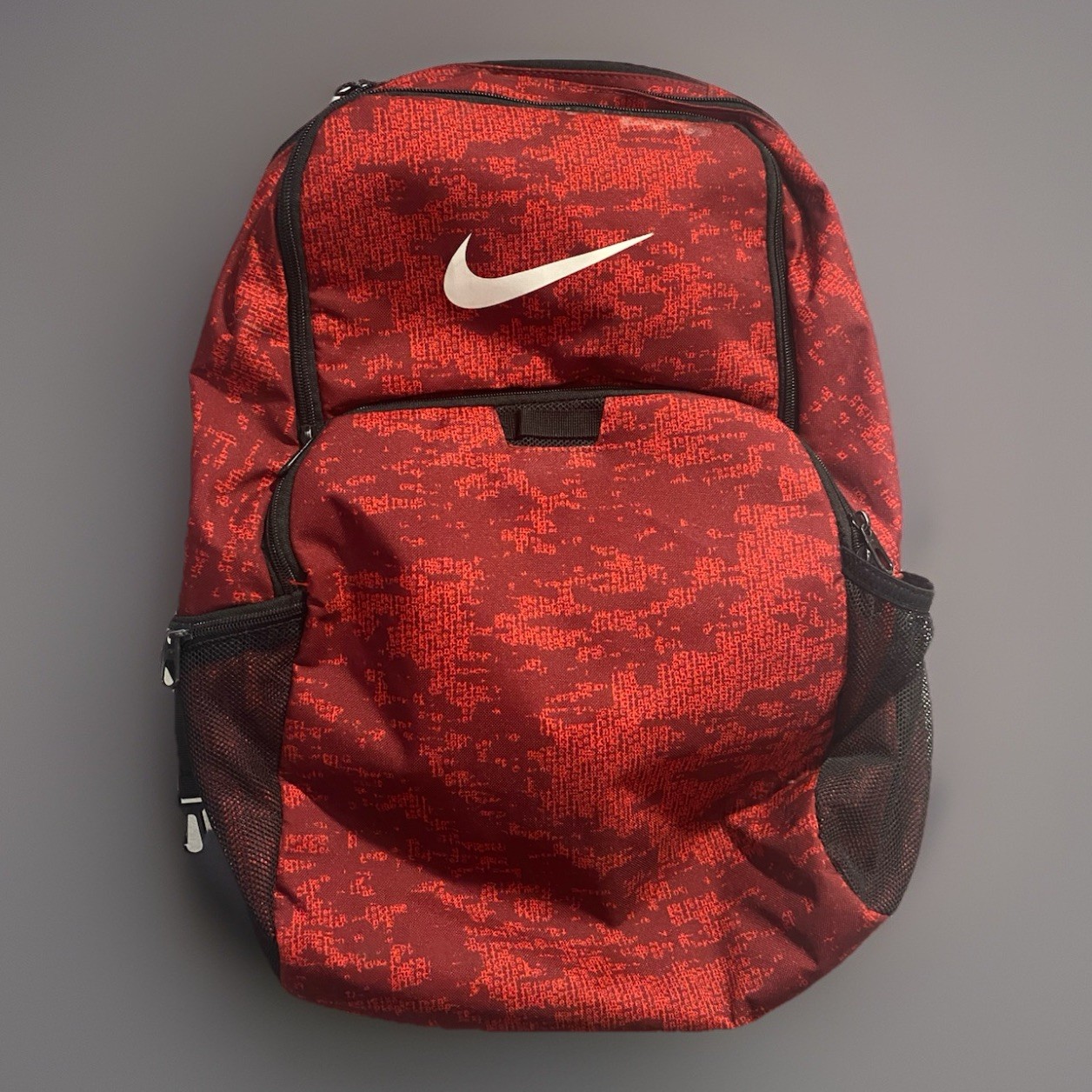 Nike Brasilia XL Backpack - All Over Print 2, Habanero Red/T