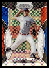 2019 Panini Prizm Draft Picks Prizms Red White and Blue #63 Josh Wolf /99