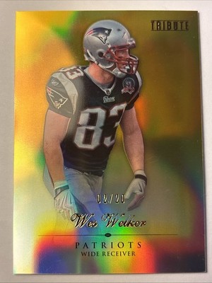 2010 Tribute Mirror Gold #57 Wes Welker Patriots 2/20!!