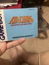 Kid Icarus of Myths and Monsters Nintendo Game Boy Manual de instrucciones Folleto