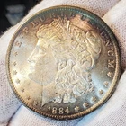 * 1884 O * BU MS++ LIGHTLY TONED GORGEOUS ALL ORIGINAL MORGAN SILVER DOLLAR #A52