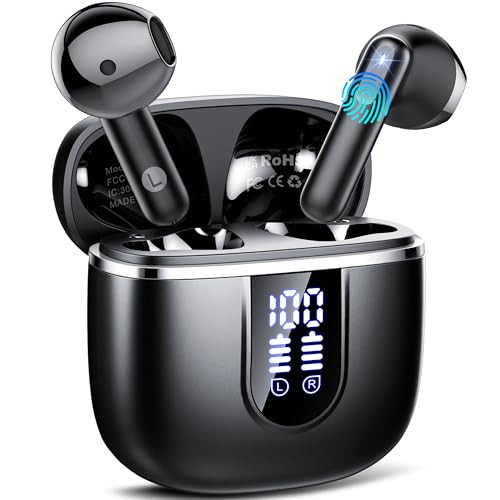 Wireless Earbuds, Bluetooth 5.4 Headphones in Ear buds, HiFi Stereo Wireless ...-image