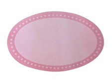 Puppenhaus Pink Oval Teppich Modern Design Miniatur 1:12 Maßstab Zubehör Klein