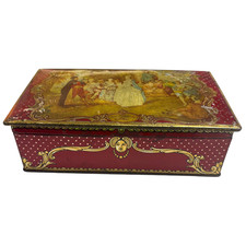 Macfarlane Lang & Co Vintage Hinged Tin for Biscuits Cakes Confectionary