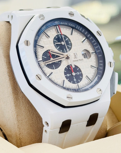 Audemars Piguet Royal Oak Offshore White Ceramic Watch 26402CB.OO.A010CA.01 BPPR
