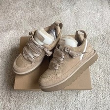 Donna Calde Inverno Scarpe da ginnastica UGG Lowmel Sand Pelle Scamosciata 35-40