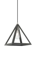 Livex Lighting 41329 Grey Single Light 14"W Pendant