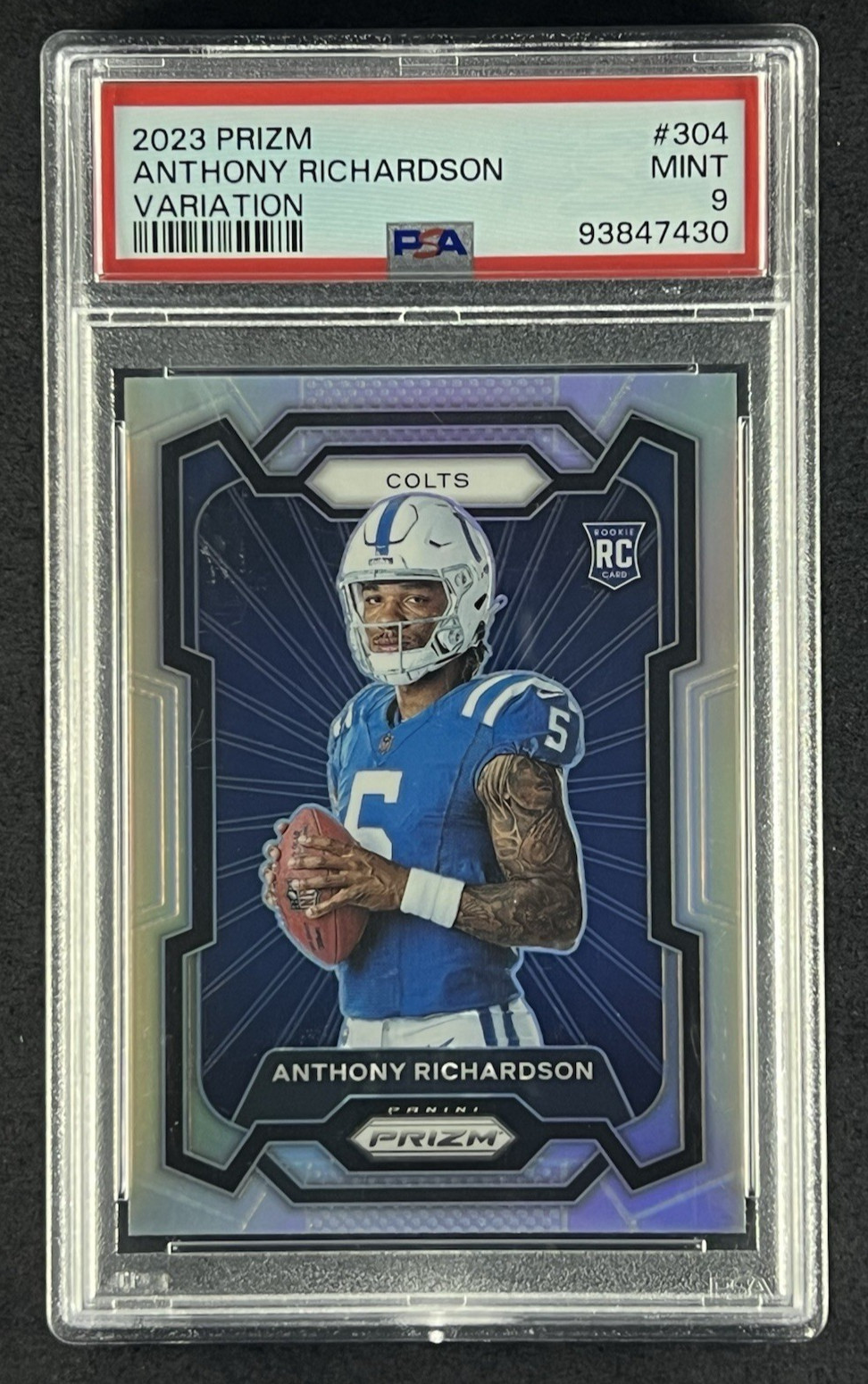 Anthony Richardson RC 2023 Panini Prizm - Variation #304 PSA 9 Mint