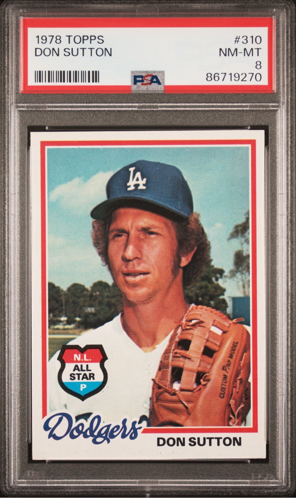 1978 Topps Don Sutton #310 PSA 8 NM-MT HOF Los Angeles Dodgers
