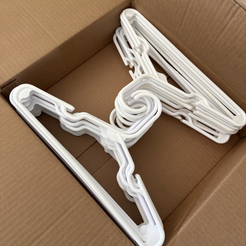 Plastic Clothes Hangers for Baby Toddler Kids Notched Shoulders Bundle Lot of 26