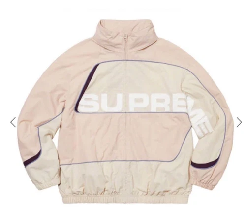 Pantalon veste de survêtement à panneaux Supreme polyester haute qualité look sportif