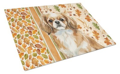 Tibetan Spaniel Fall Glass Cutting Board WDK8038LCB