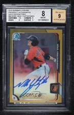 2015 Bowman Chrome Prospects Gold Refractor 7/50 Mike Yastrzemski Auto 0c6