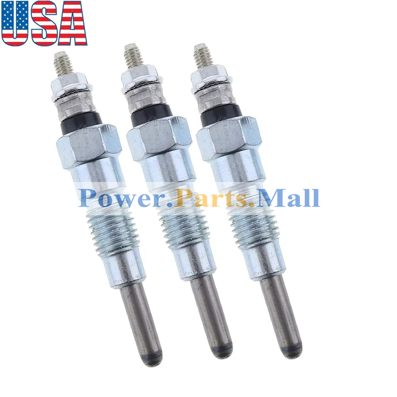 New 3 pcs/lot Glow Plug for Kubota D750 D850 D950 D1302 B1500 B7100 B7001 B8200