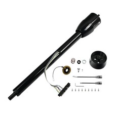 32 Tilt Manual Universal Black Stainless Steel Steering Column Adapter No Key