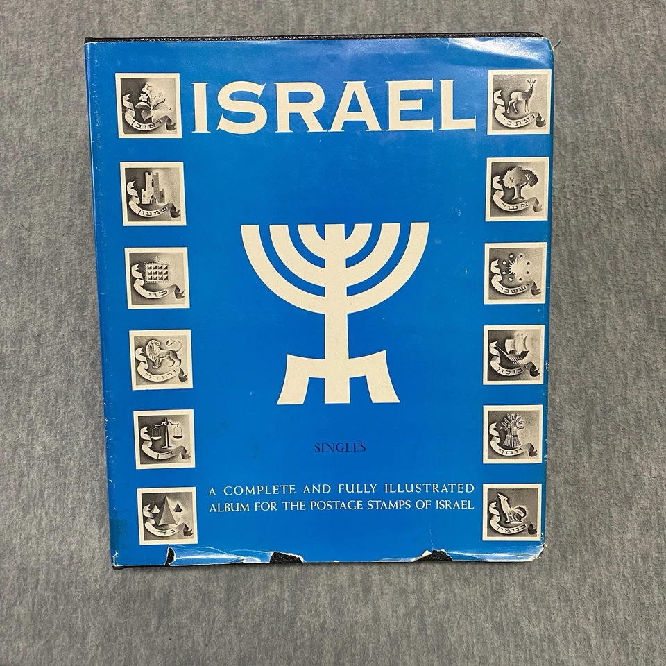Альбом марок минкус Израиль винтаж 1940-е частично заполненные 99 страниц исторические марки - Изображение 2 из 4