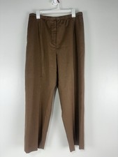 Vintage Pendleton Brown 100 Virgin Wool Dress Pants Womens Size 16W USA