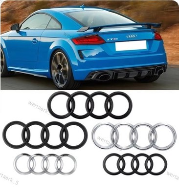 Für Audi A3 A4 A5 A6 A7 Q2 Q3 Q5 Q8 TT Haube Front Hinten Stamm Emblem Abzeichen