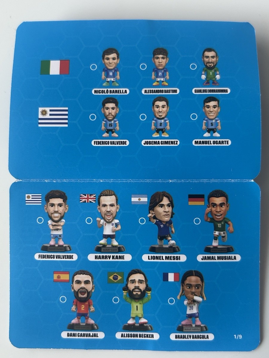 FIFA Ballers 4体セット バルコラ カルバハル メッシ バルベルデ Zuru FIFA Soccer Ballers Rare Bradley Barcola Real Madrid Brand