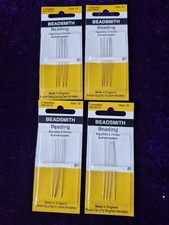 Beadsmith Beading Needles 2 Sizes for Jewellery Making Size 10 And 12 X 4 Each