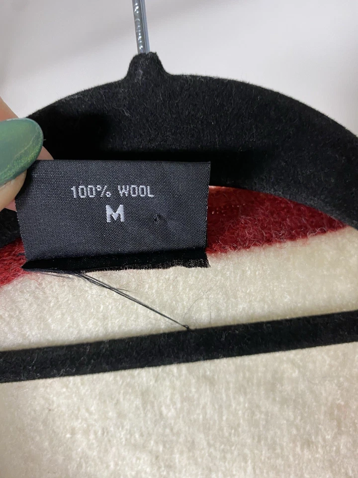 VRIKKE Norwegian Vest Women's Medium 100% Wool Nordic Metal Clasp Floral Sweater - Image 4 of 4