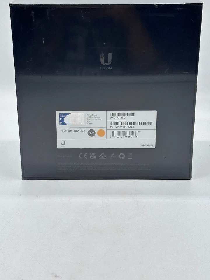 UBIQUITI UNIFI CAMERA AI360 FISHEYE LENS 5MP CMOS INDOOR OUTDOOR BLACK NEW - Image 4 of 4