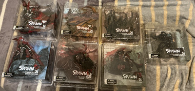 McFarlane Toys Spawn The Classic Comic Covers Series 24 Lot Of 7 Action Figures