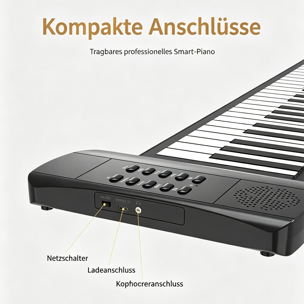 49 Tasti Pianoforte a Rullo Tastiera Pianoforte Arrotolabile Portatile 16 Diversi IT foto 5