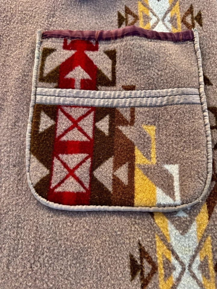 Albornoz con cuello chal de lana Pendleton antiguo vintage raro de 1920 ver descripción Foto 4 de 4