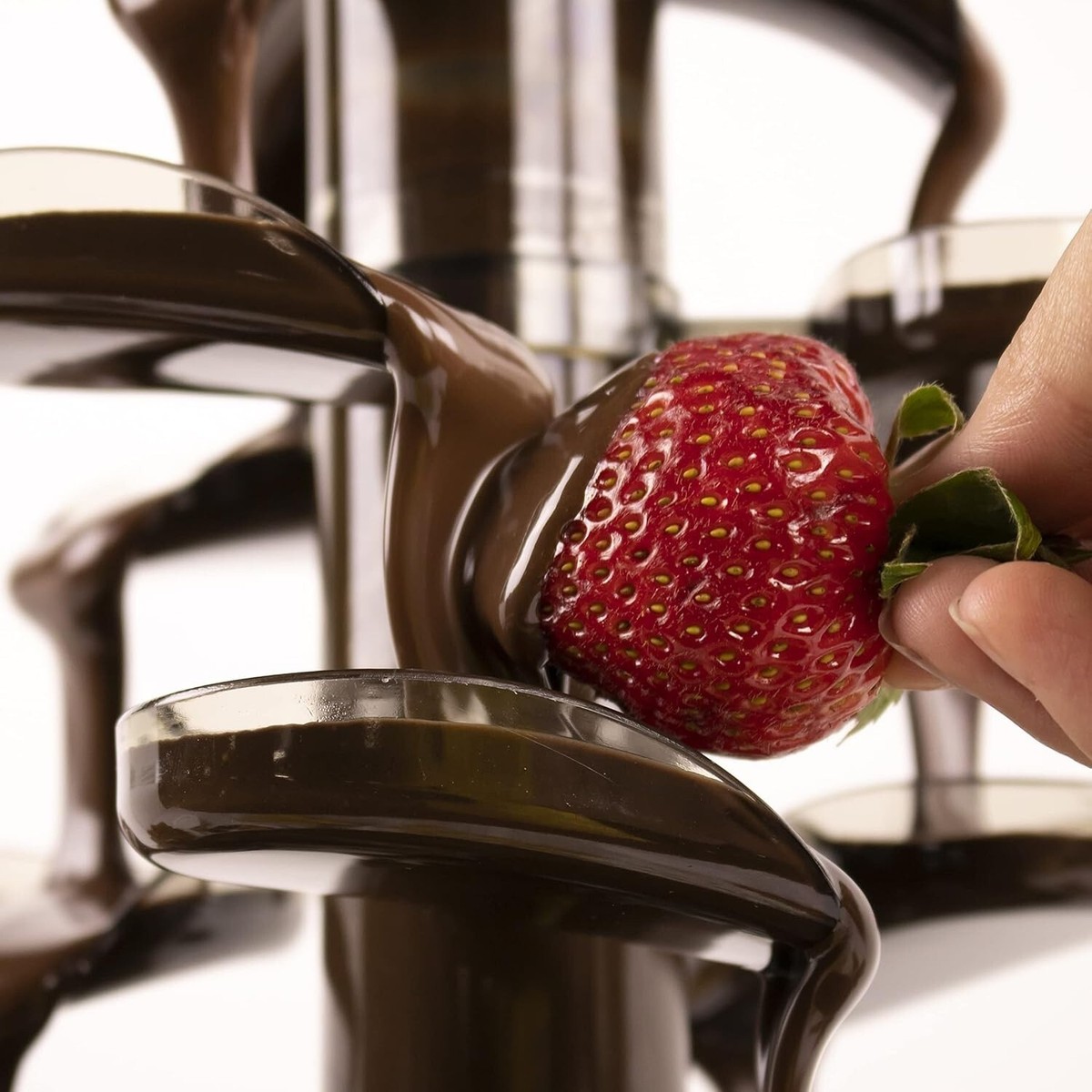 Fuente de Chocolate acero Inoxidable Chocolatera para fiestas Profesional