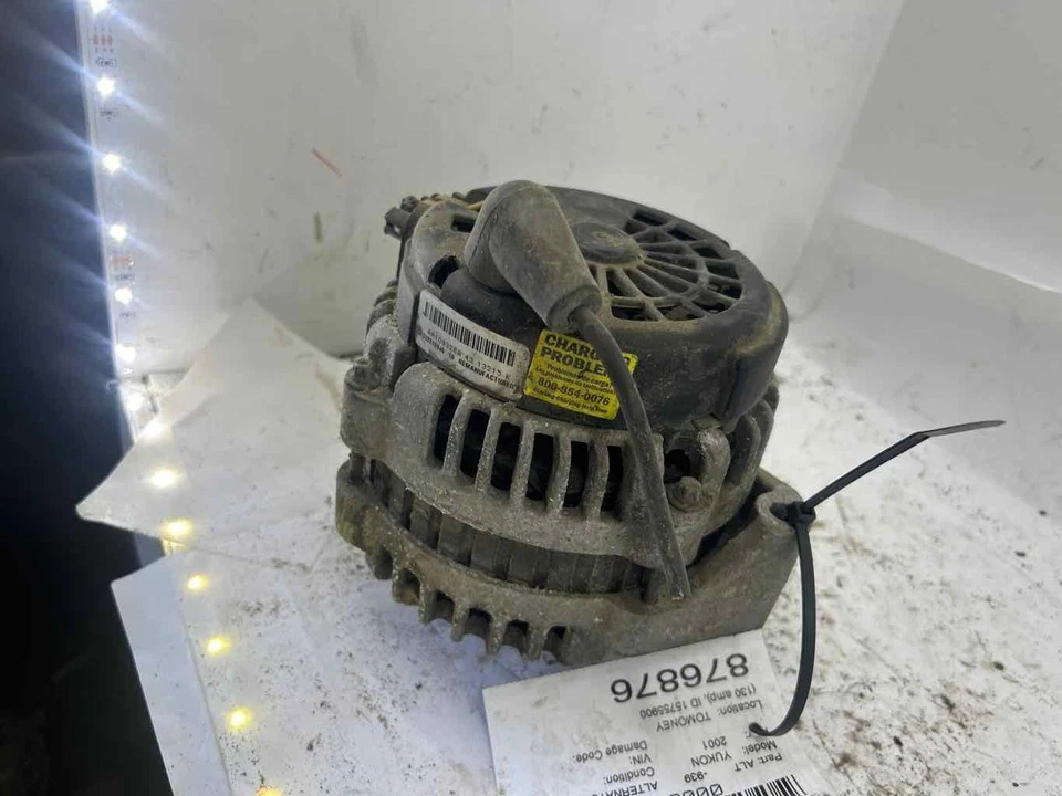 Fits 2001-2002 GMC Yukon Alternator 130 Amp OEM#:15755900 Foto 2 de 4