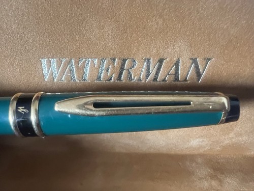 Stylo Bille Waterman Man Patrician - Vert émeraude, Corps Métal - Neuf Ancien Stock (NOS) Avec étiquette