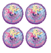 4x 18" My Little Pony Happy Birthday Foil Mylar Balloon Party Decoration 