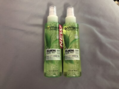 Garnier Skin Active Balancing Facial Mist - Made With Green Tea (Lot Of 2)