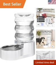 Transparent 6L Water Dispenser for Cats  Medium-Large Dogs - Easy Refill