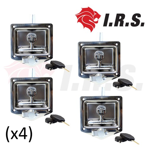 Recessed Stainless Folding T Lock / Handle (trailer Caravan, Toolbox) Drop T - E - Foto 7